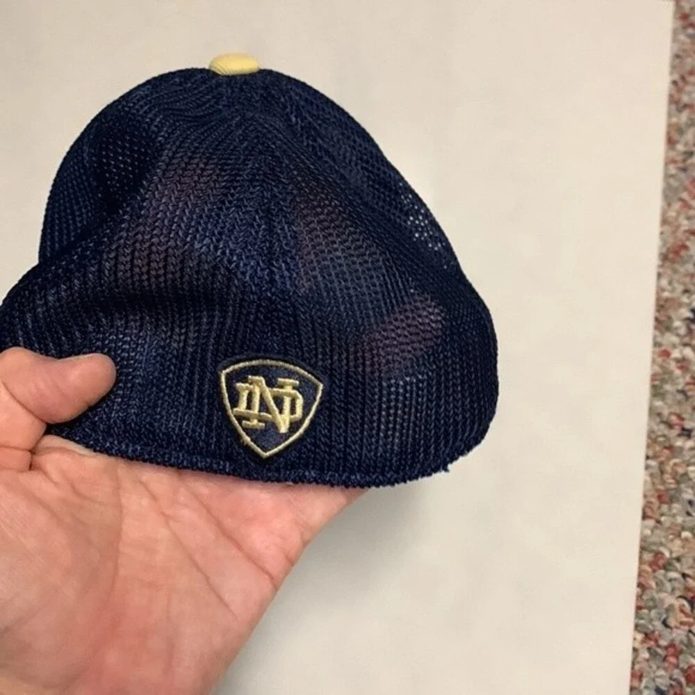 Adidas Kids' Notre Dame Navy Gold Mesh Baseball Cap Size Youth